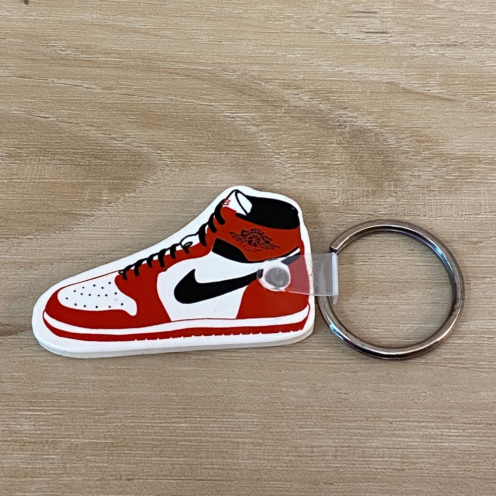 Air Jordan 1 Sneaker Vintage Keychain Rubber 80s Promo Nike Collectible USA